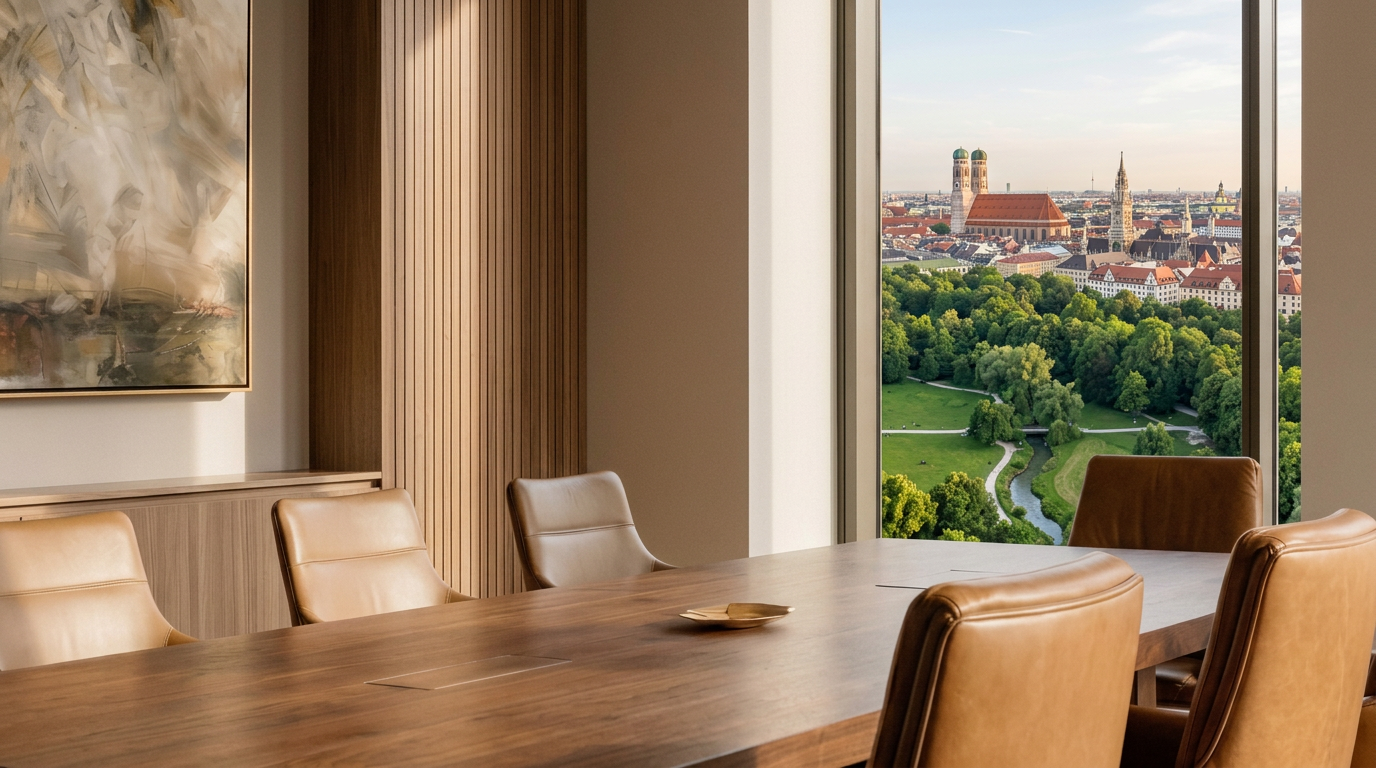 Modernes Anwaltsbüro mit Konferenztisch